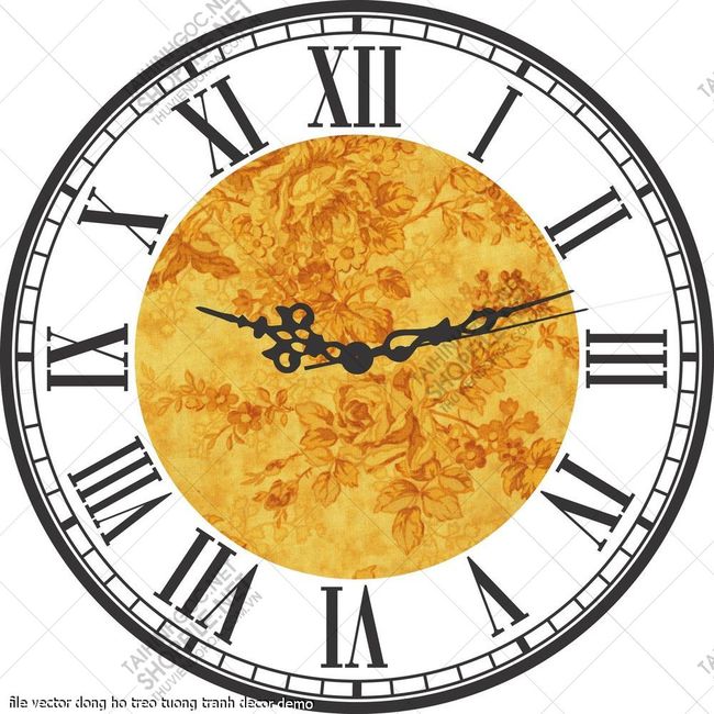 file vector dong ho treo tuong tranh decor 